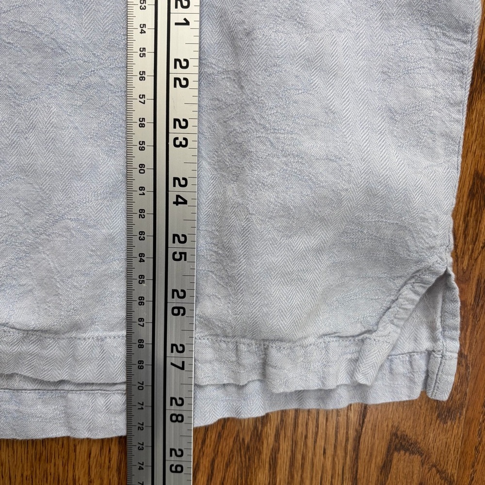 Tommy Bahama Light Blue Casual Beachy Button Down Shirt - Picture 6 of 6